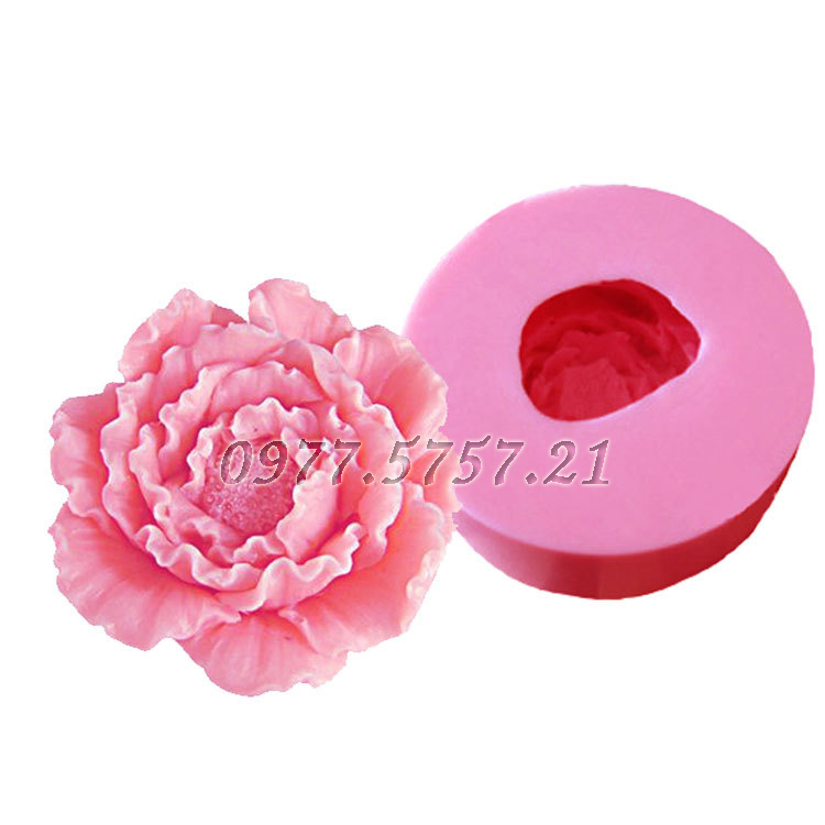 Khuôn Silicon 4D Hoa Mẫu Đơn - Mã số 21