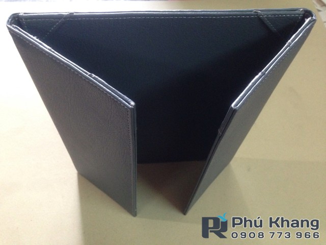 Xưởng may bìa menu da, sản xuất bìa menu simili, bìa menu giả da