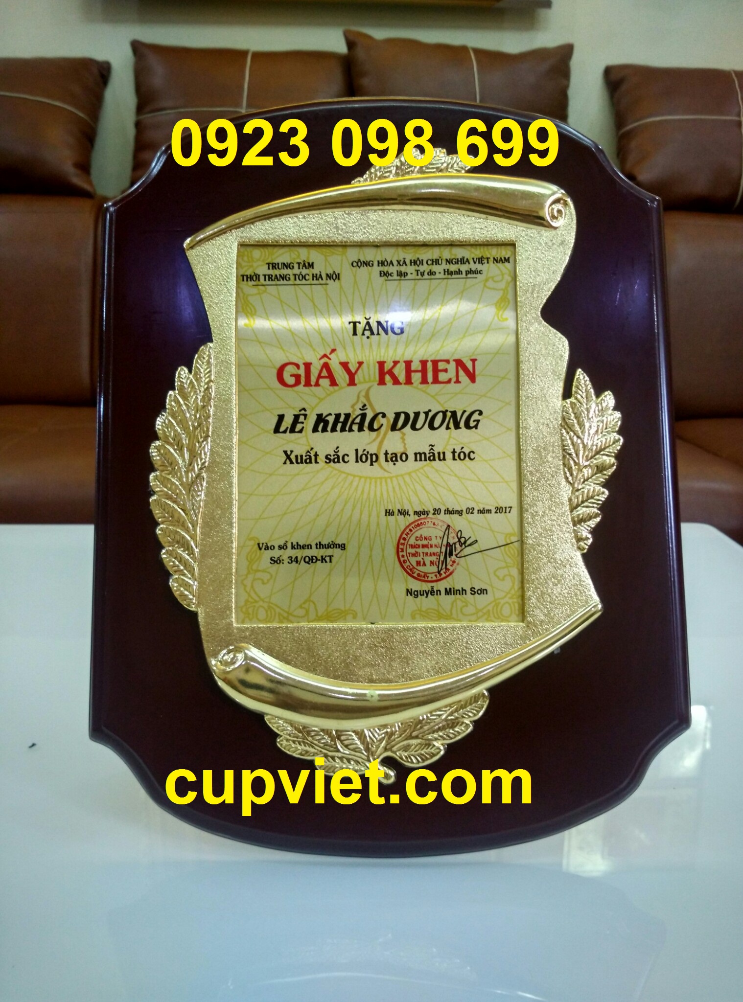 Sản xuất biểu trưng gỗ đồng, kỷ chương cầu, bằng chứng nhận, bảng tôn vinh