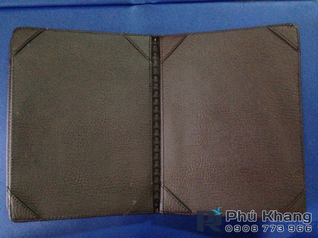 may bìa menu da, sản xuất menu nhà hàng, bìa menu giá rẻ