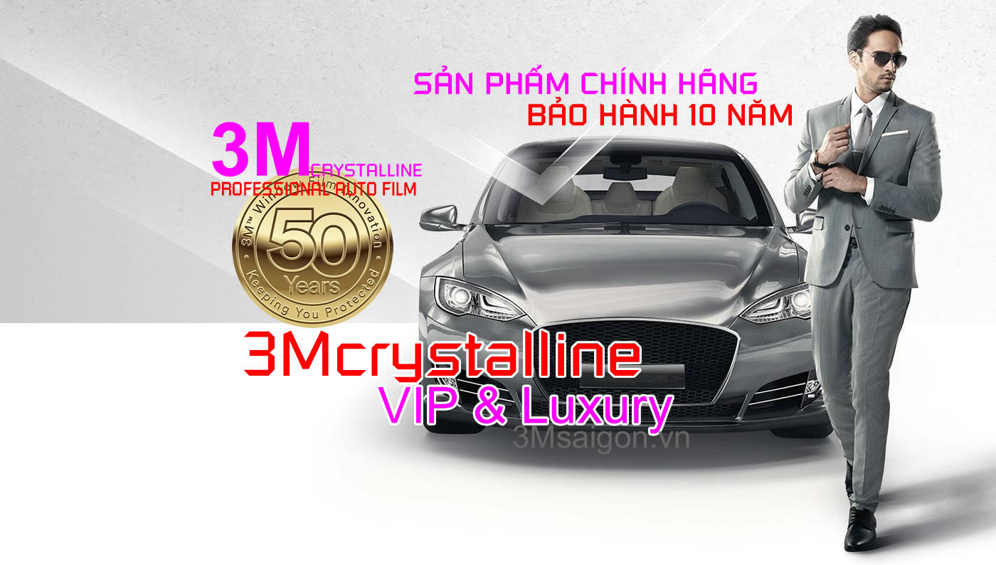 Giải pháp cách nhiệt xe hơi ôtô suốt đời với Phim 3M Crystalline Mỹ