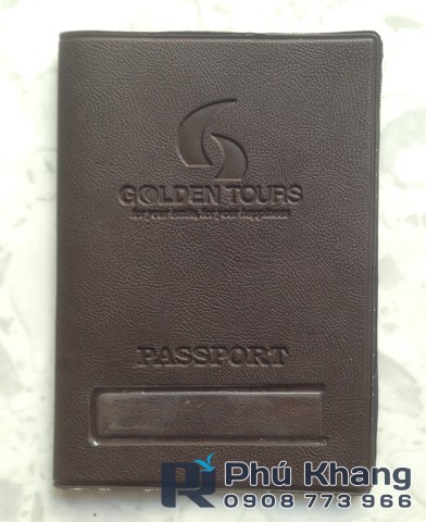 Bìa đựng hộ chiếu bằng da, sản xuất ví passport quảng cáo