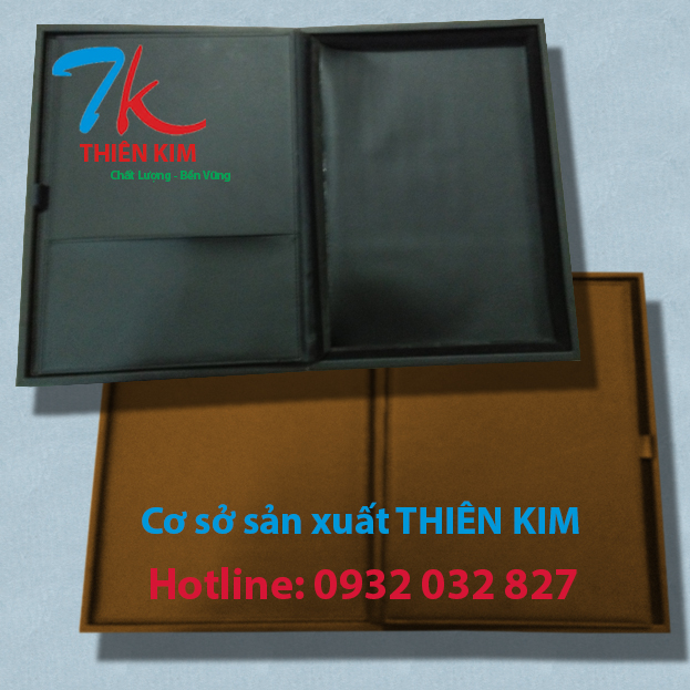 Nhận sản xuất menu, bìa đựng hồ sơ, gia công bìa kẹp tính tiền, bìa da gá rẻ,