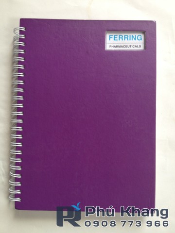 Cơ sở in sổ tay lò xo giá rẻ, in sổ bìa simili, sổ tay còng a5