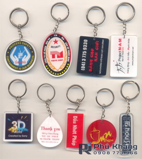 Cơ sở gia công móc khóa giá rẻ, cung cấp móc khóa quà tặng