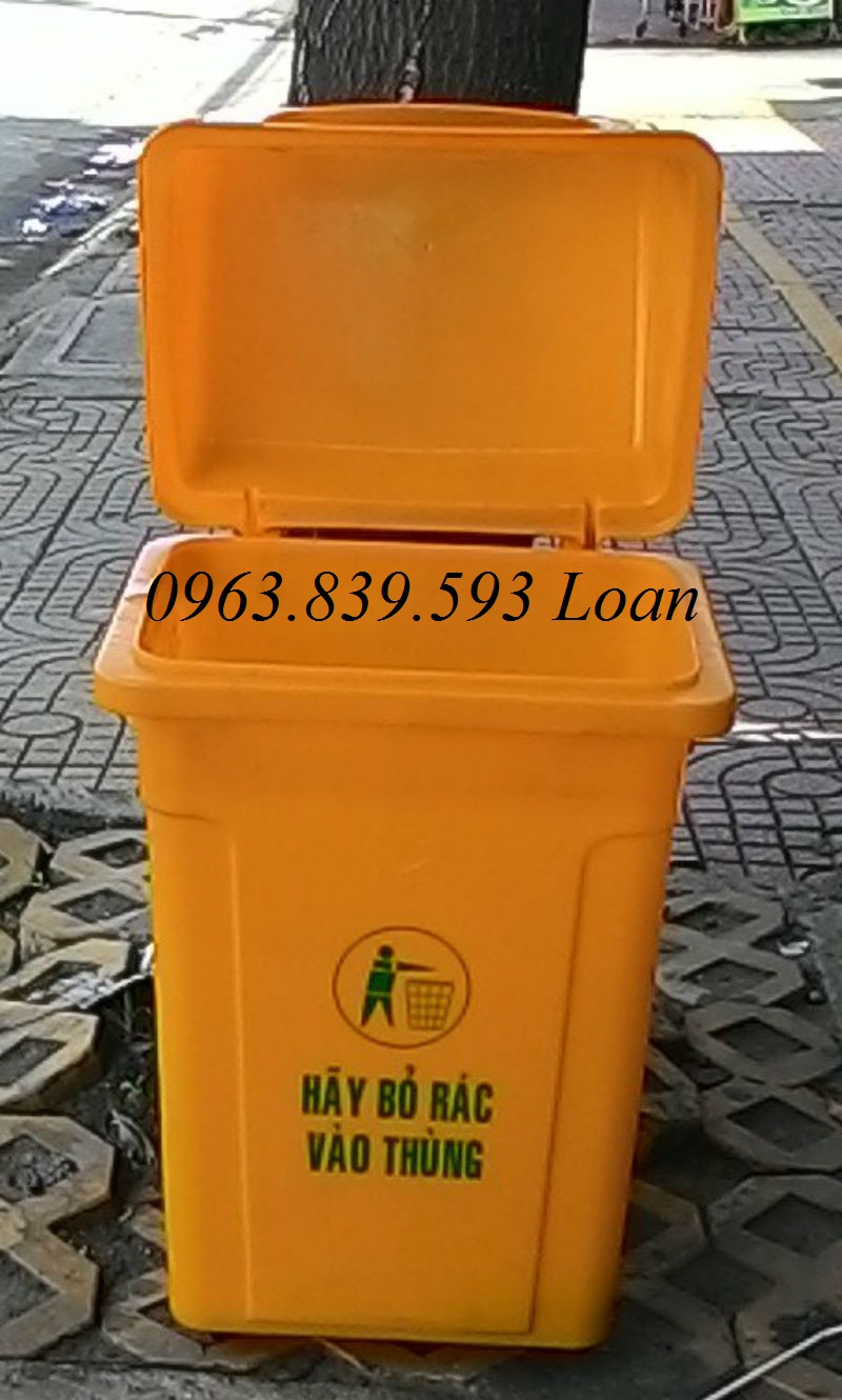 Thùng rác 95L để công viên, khu phố, thùng rác chất lượng