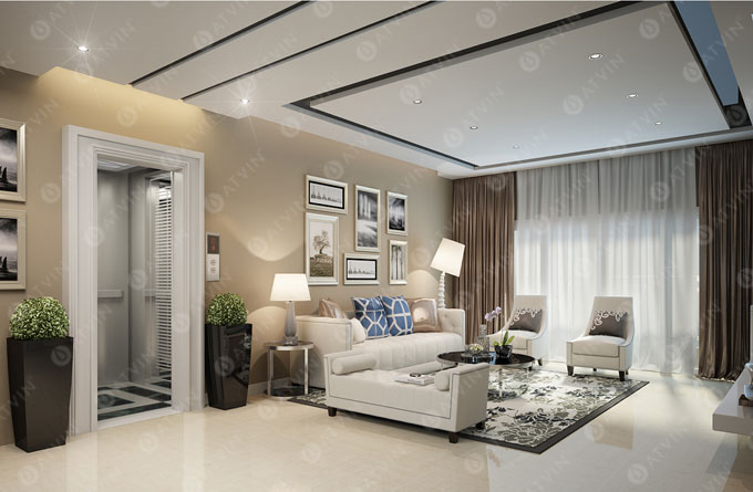 Thang máy Mitsubishi,thang máy gia đình,thang tải hàng