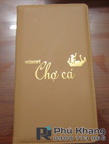 Sản xuất bìa menu nhà hàng giá rẻ, cung cấp bìa menu da, cuốn menu quán ăn