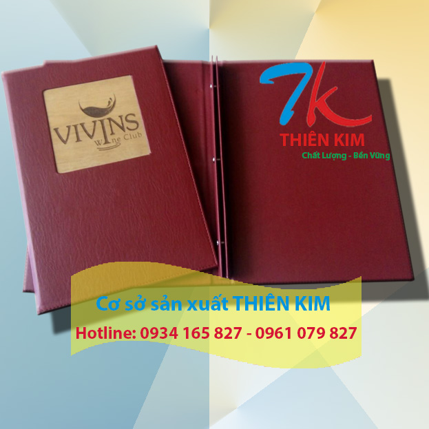 Chuyên cung cấp cuốn menu, nơi làm bìa da nhà hàng, địa chỉ làm bìa kẹp tiền, nơi cung cấp bìa menu có sẵn, xưởng làm bìa đựng thực đợn,
