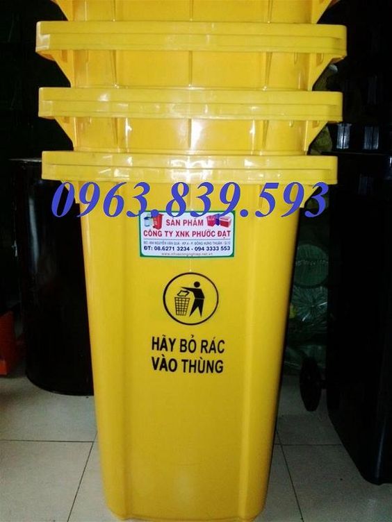 Thùng rác 240L - Thùng rác nhựa môi trường công cộng chất lượng
