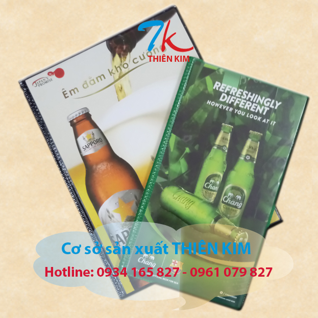 Xưởng nhận đặt bìa menu da, nhà cung cấp bìa đựng hồ sơ, bìa menu, bìa nhà hàng, bìa đựng bằng,