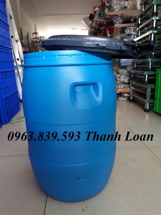 Phuy nhựa 50L đựng hóa chất công nghiệp giá sỉ
