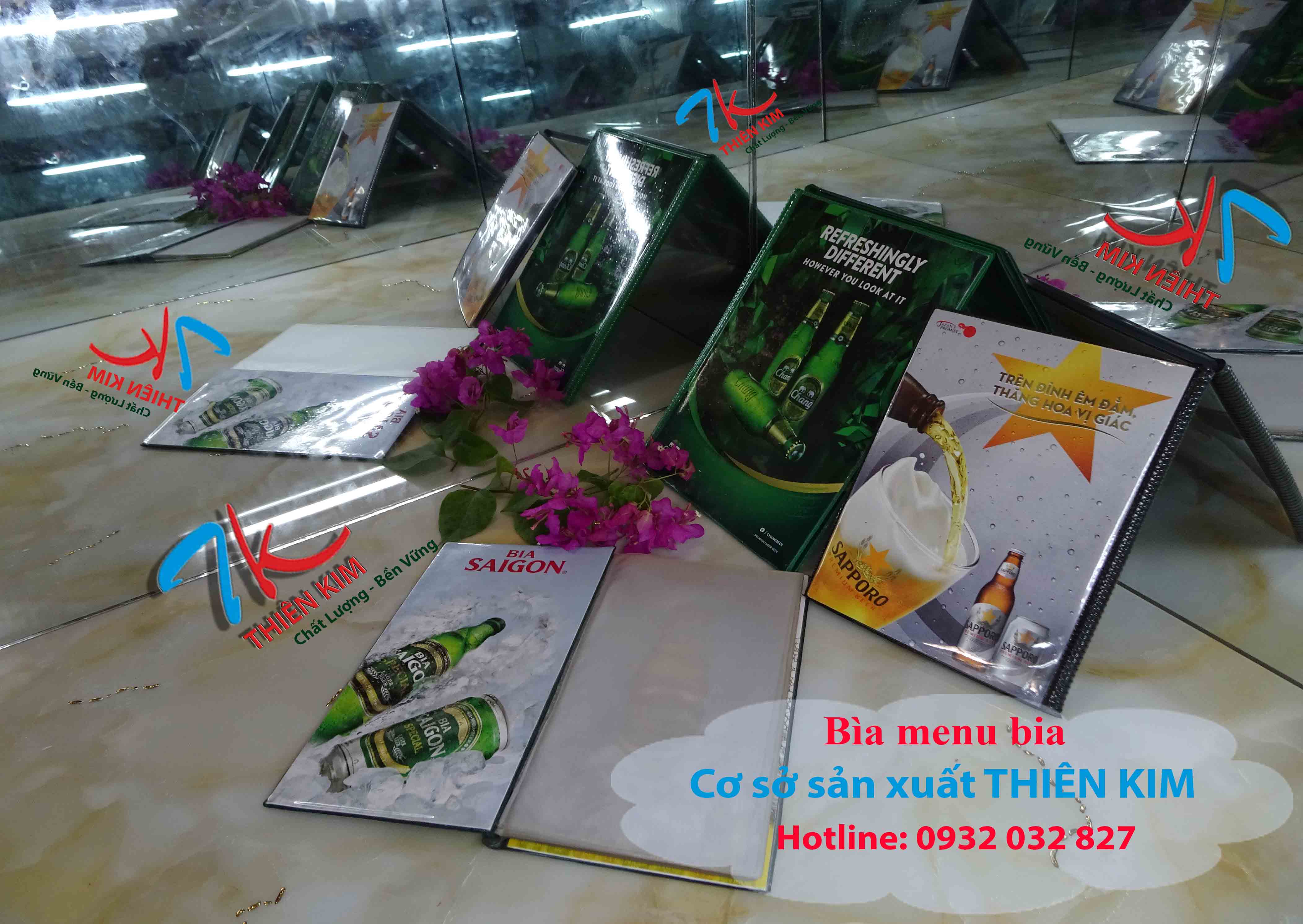 Nhà sản xuất bìa menu da, bìa menu nhà hàng, sản xuất bìa menu giá rẻ,