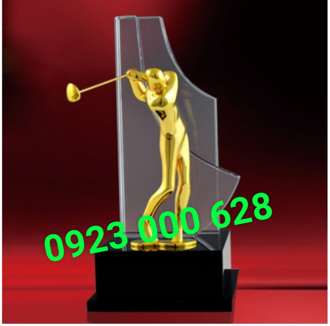 Cúp đánh golf cao cấp, cúp golf bằng đồng, các mẫu cúp golf pha lê