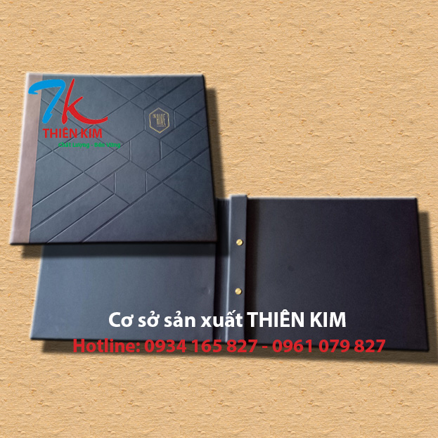 Nơi chuyên làm bìa da, cung cấp cuốn menu, làm bìa sổ còng, bìa đựng chứng chỉ da, làm bìa menu gáy bắt vít, làm bìa gỗ, bìa sổ da,