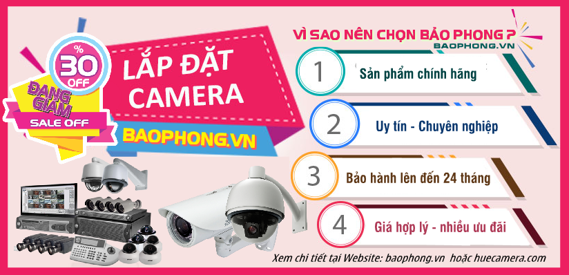 Dịch vụ lắp đặt camera quan sát trọn gói tại nhà tại Huế