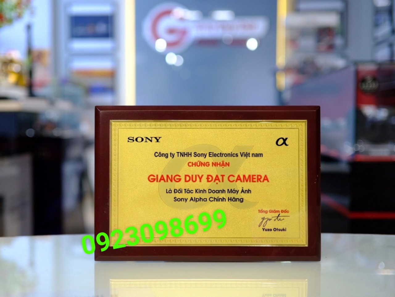 Cơ sở sản xuất biểu trưng gỗ đồng, làm bằng chứng nhận, sản xuất biển tên cầu đường