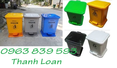 Thùng rác 20L có đạp chân phân loại rác thải công nghiệp rẻ
