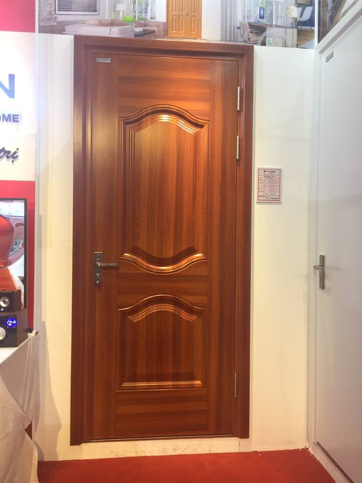 Cửa thép vân gỗ cao cấp DH Group