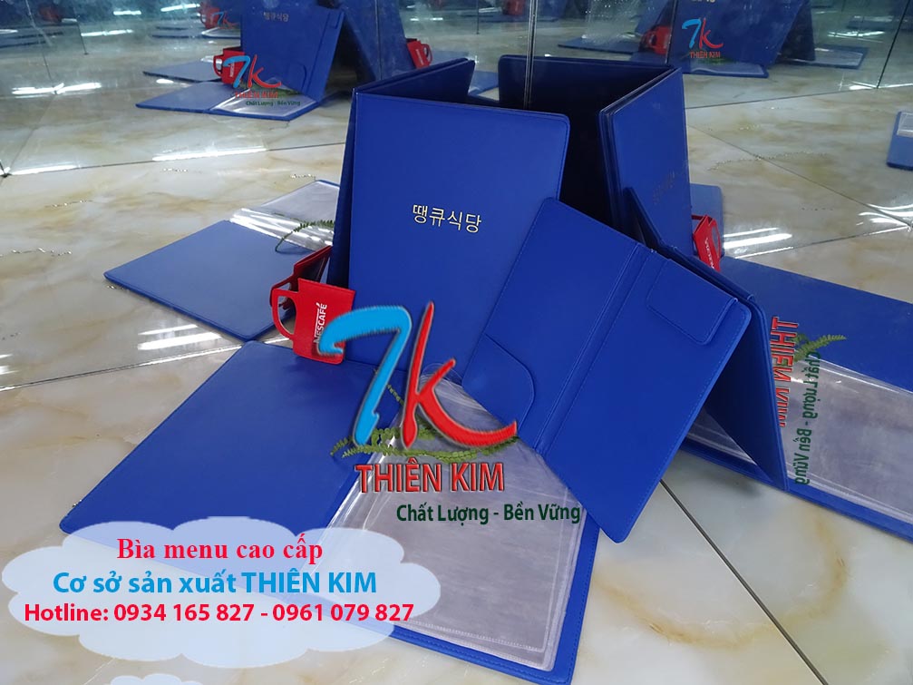 Nơi chuyên cung cấp cuốn menu, làm cuốn menu da, sản xuất bìa kẹp tiền, bìa đựng hồ sơ, làm bìa da khách sạn, bìa menu quán ăn, làm bìa kẹp tiền, bìa kẹp bill,