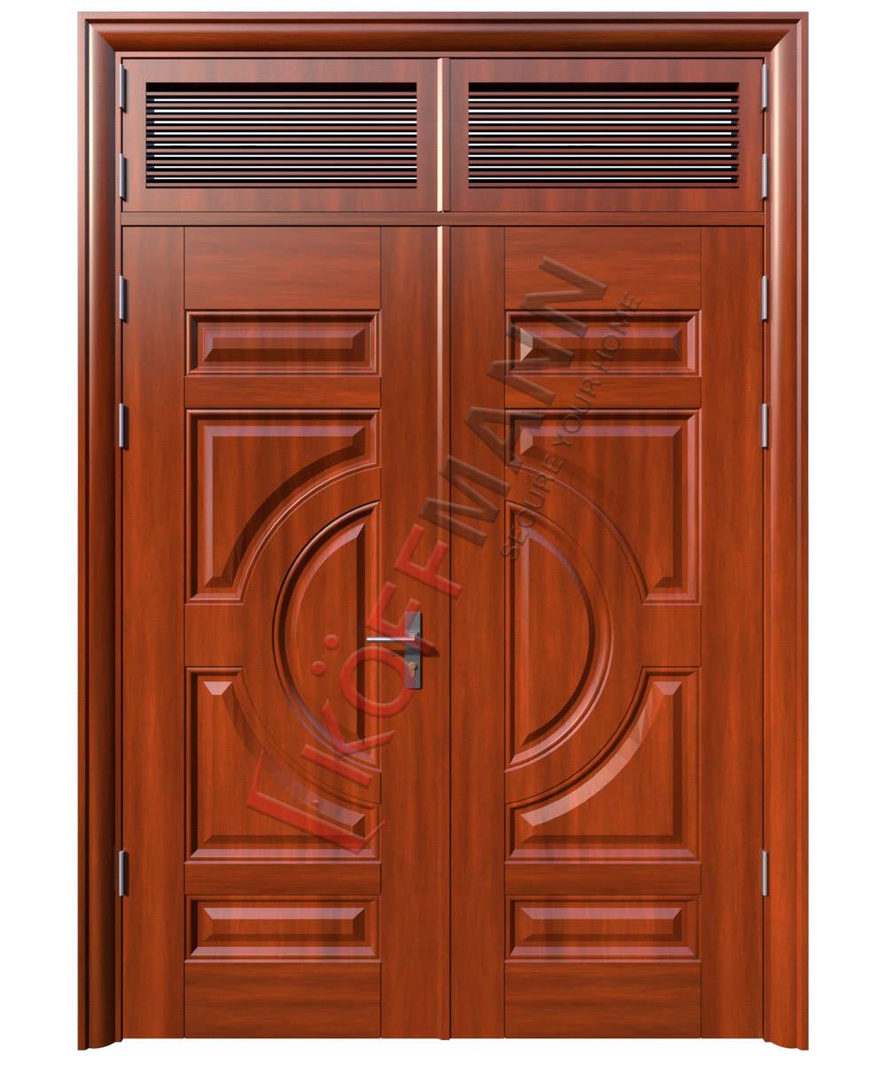 CỬA 2 CÁNH THÉP VÂN GỖ KG-21.04-1TK 26/4