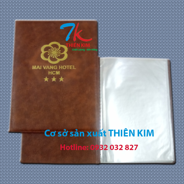 Cơ sở sản xuất bìa menu, sản xuất cuốn menu, cuốn thực đơn,