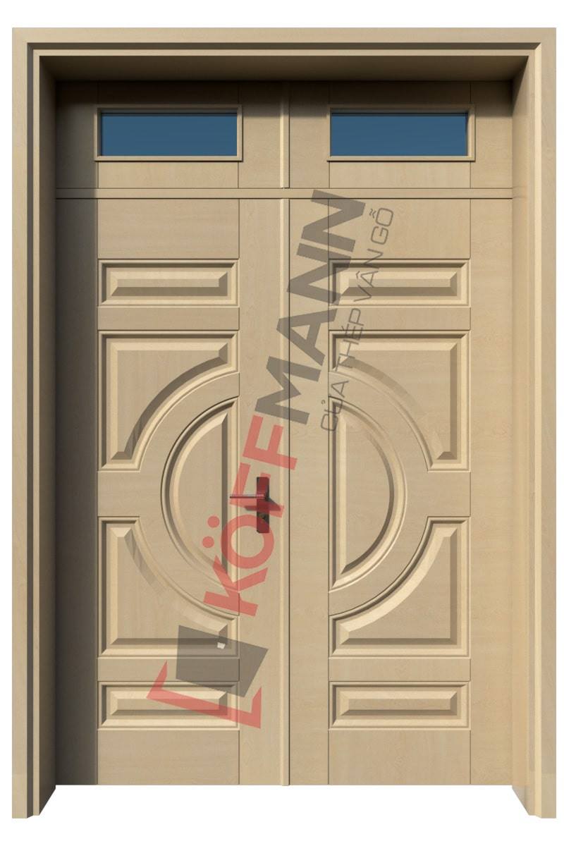 Cửa thép vân gỗ thách thức nắng nóng, không cong vênh 1.7