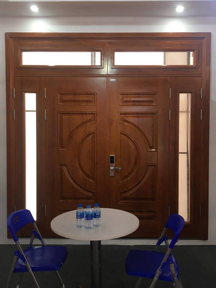 Cửa thép vân gỗ không mối mọt, không cong vênh 2.7