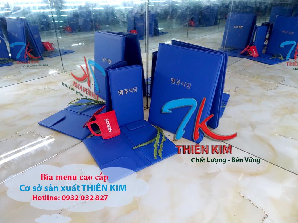 Xưởng sản xuất bìa tính tiền, bìa kẹp bill thanh toán, nhận gia công bìa thối tiền,