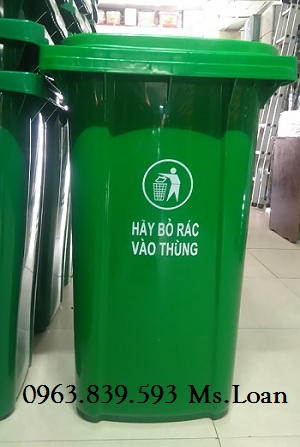 Thùng rác thanh lý, thùng rác nhựa 240L thái lan