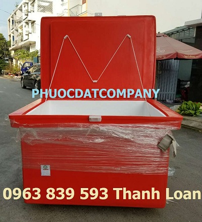 Thùng ướp hải sản 800L lớn trữ đông hải sản