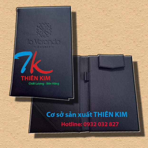 Làm bìa kẹp bill thanh toán, tab tính tiền bằng da, nhận cung cấp bìa thối tiền,