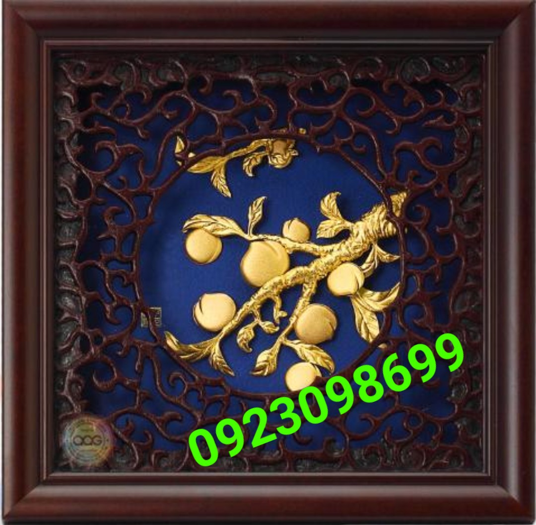 tranh dát vàng 24k, tranh đồng mạ vàng, tranh đồng trang trí, quà tặng đối tác