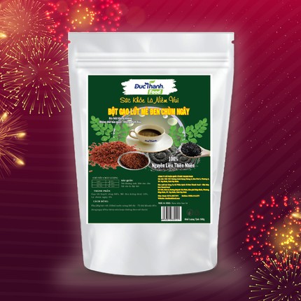 Bột gạo lứt mè đen chùm ngây 500g