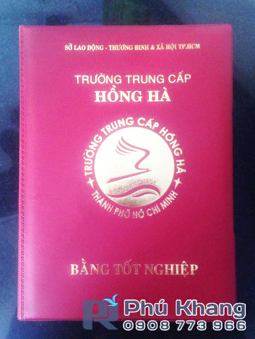 Sản xuất bìa đựng bằng tốt nghiệp, bìa đựng chứng chỉ, bìa simili kẹp bằng