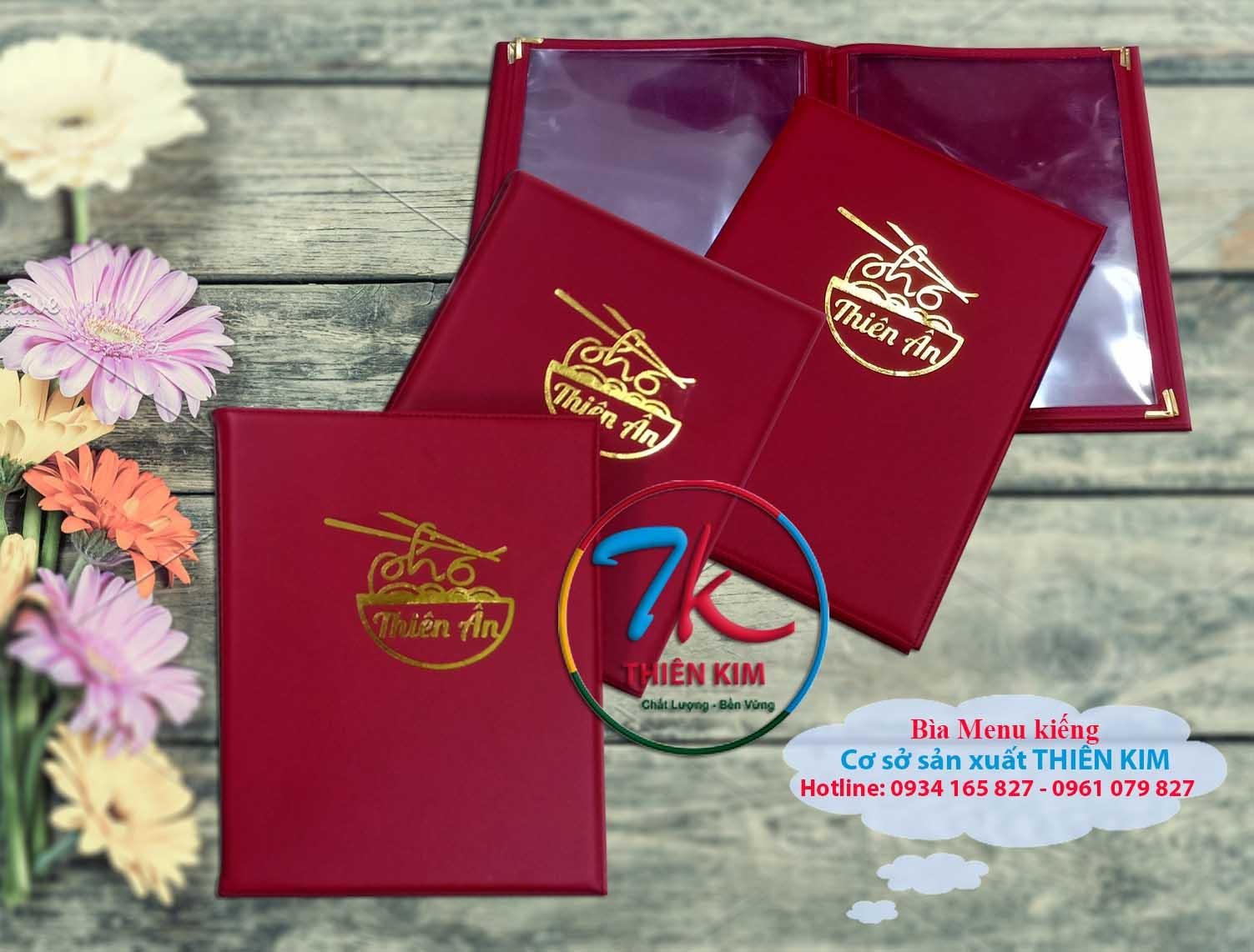 Chuyên làm cuốn menu da, làm bìa đựng hồ sơ da, cung cấp bìa còng, làm bìa trình ký, bìa đựng hợp đồng, bìa da lưu chứng từ,