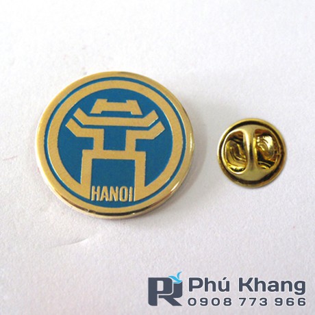 Cơ sở sản xuất pin cài áo giá rẻ, sản xuất huy hiệu cài áo, logo công ty cài áo mạ vàng