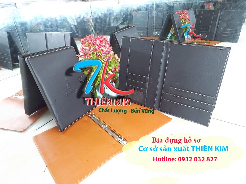 Xưởng làm bìa đựng thông tin, in bìa kẹp file, bìa folder da,