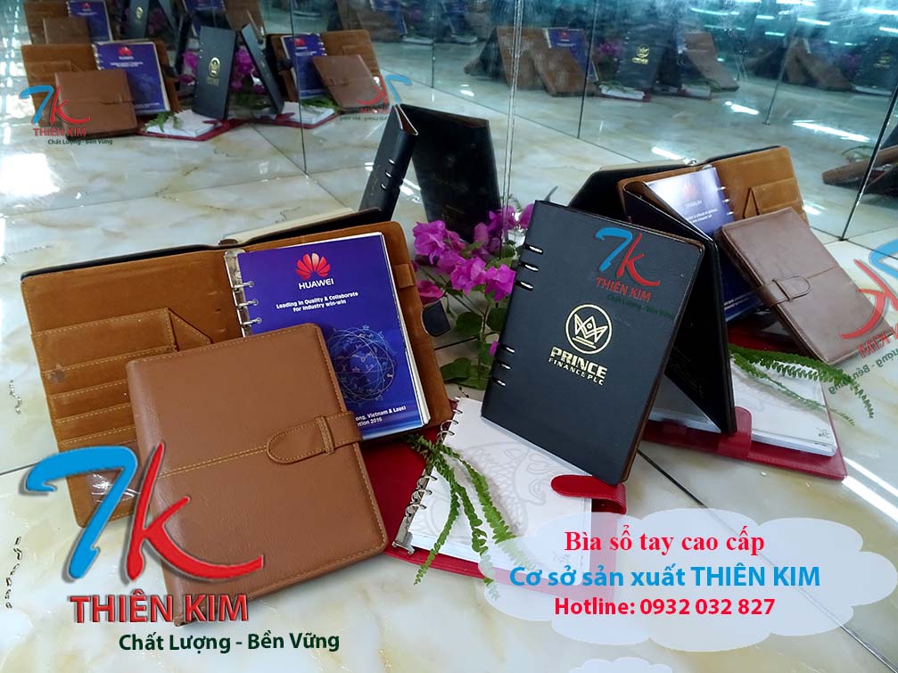 Nhận làm bìa sổ tay, bìa khóa vòng, bìa dây kéo, nơi làm bìa da giá rẻ,