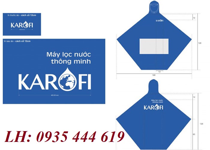 Công ty cung cấp áo mưa in logo tặng khách hàng tại Quảng Trị