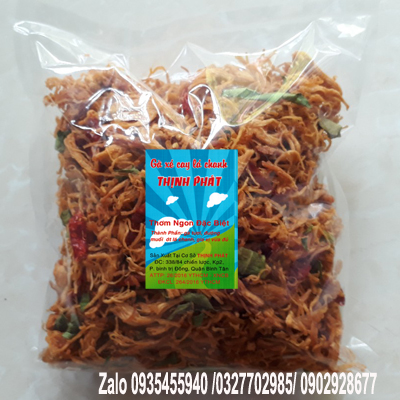 Sỉ lẻ khô gà lá chanh xé sợi cay