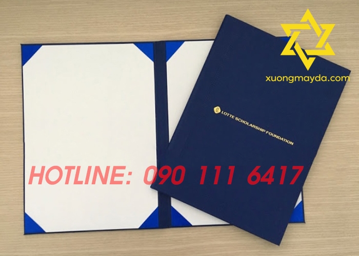 Xưởng làm bìa đựng bằng tốt nghiệp, địa chỉ làm bìa đựng chứng chỉ, cơ sở làm bìa đựng bằng khen, bìa đựng giấy khen