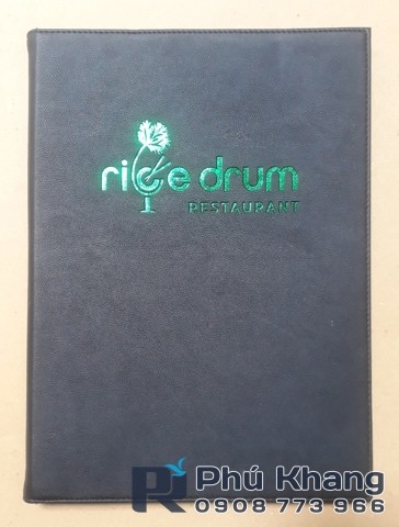 Chuyên may bìa da menu nhà hàng