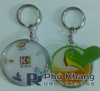 Móc khóa mica in hình theo yêu cầu