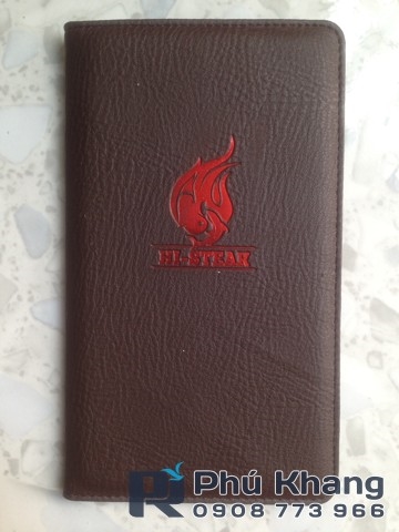 Bìa da kẹp bill tính tiền, bìa kẹp bil cho nhà hàng