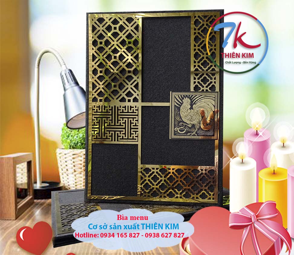Nơi làm cuốn menu, nhận làm bìa menu da, làm bìa đựng hồ sơ da, làm bìa sổ da, bìa menu quán ăn,