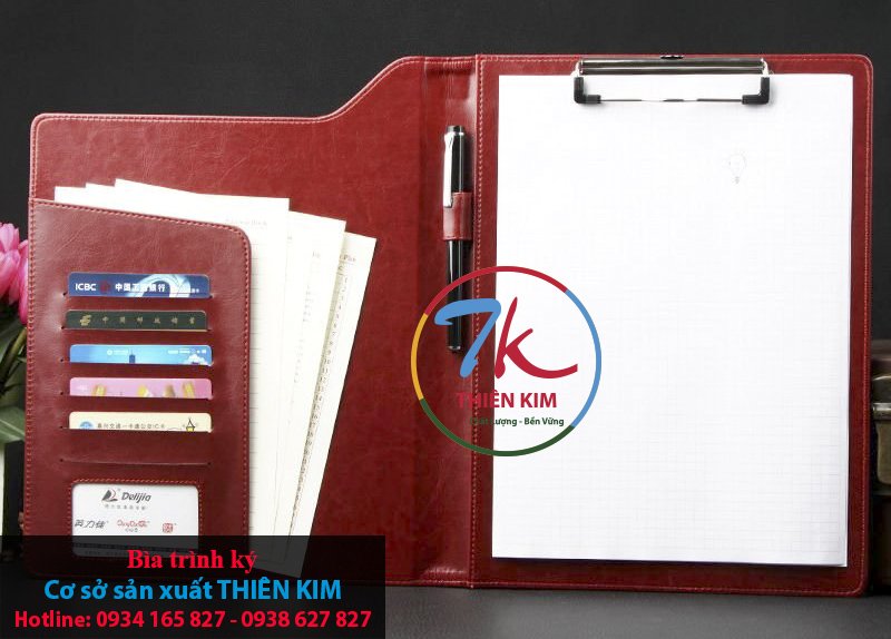 Xưởng sản xuất bìa da, nhận làm cuốn menu, làm bìa trình ký da, làm bìa sổ da, làm bìa đựng bằng,