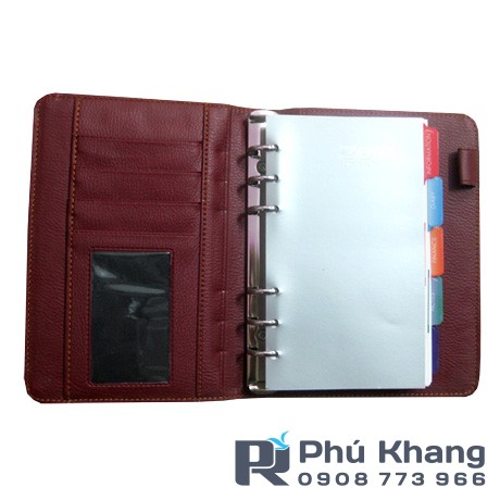 Xưởng may bìa sổ tay còng a5