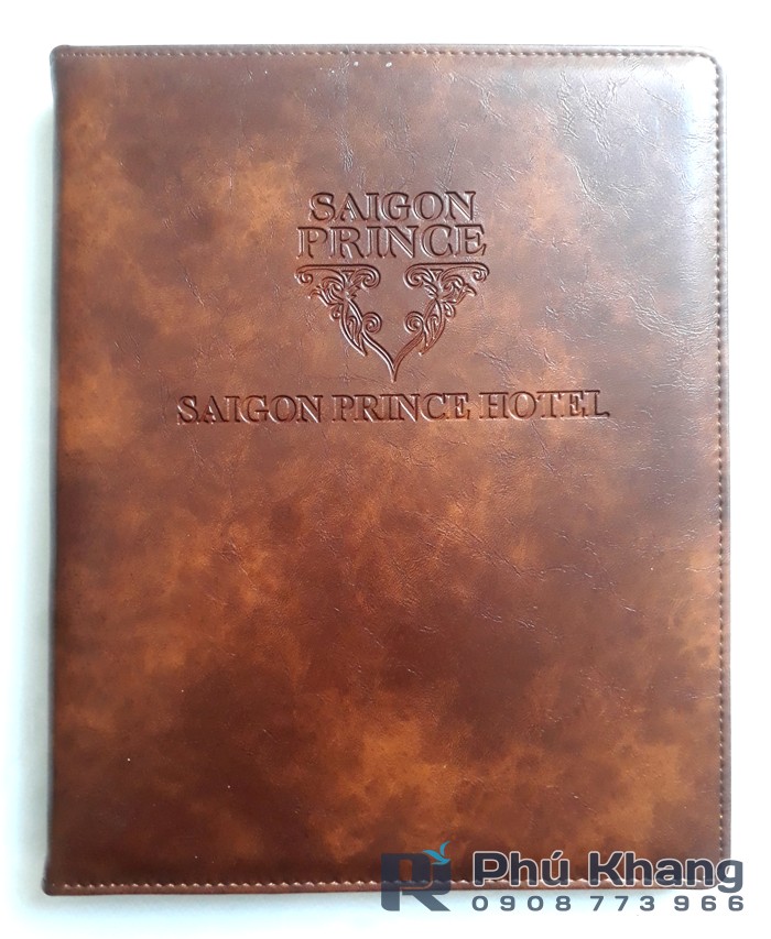 sản xuất bìa menu da nhà hàng