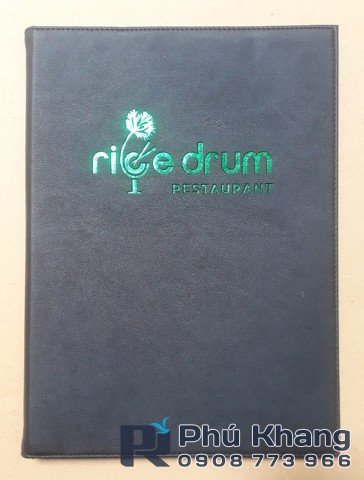 bìa da menu nhà hàng, làm menu nhà hàng